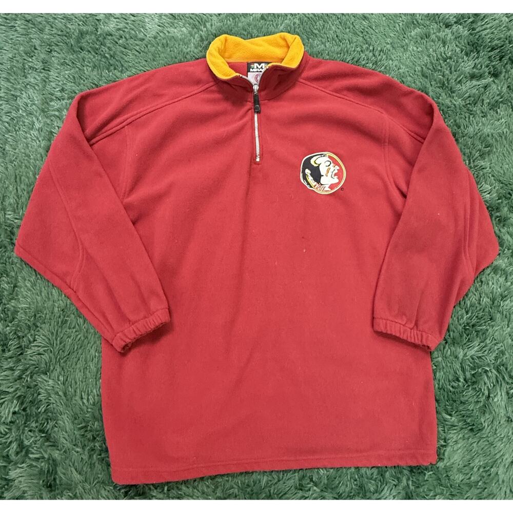 Vintage Mirage Florida State Seminoles NCAA 1/4 Zip Fleece Pullover Jacket XXL